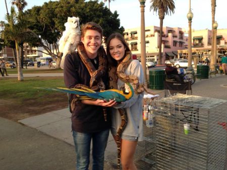 Claudia Sulewski and her ex-boyfriend Jonah Green.